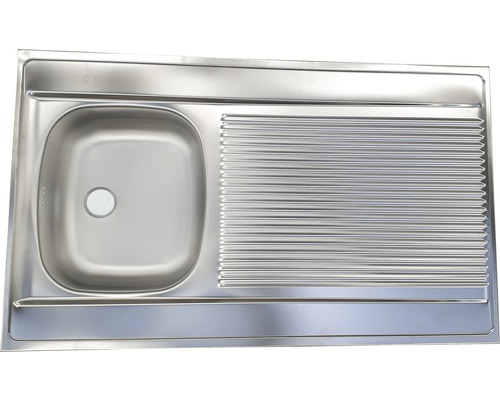 Nerezový drez s odkvapkávacou plochou