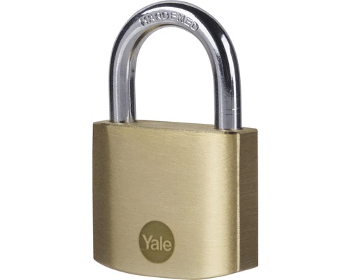 Mosadzný visiaci zámok s tvrdeným oceľovým strmeňom