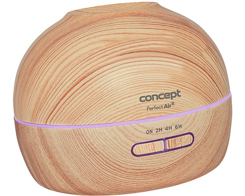 Zvlhčovač vzduchu s dreveným dizajnom a časovačom