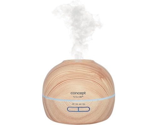 Zvlhčovač vzduchu Concept s dizajnom dreva a stúpajúcou parou