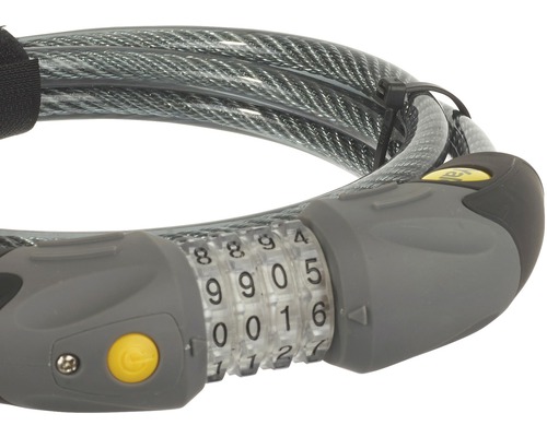 Káblový zámok na bicykel s číselnou kombináciou