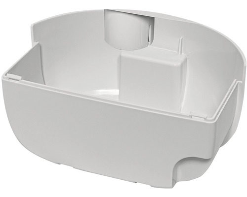 Biely plastový kvetináč