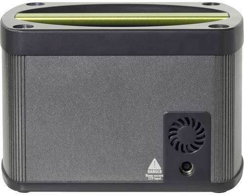 Generátor prúdu s výstražným symbolom