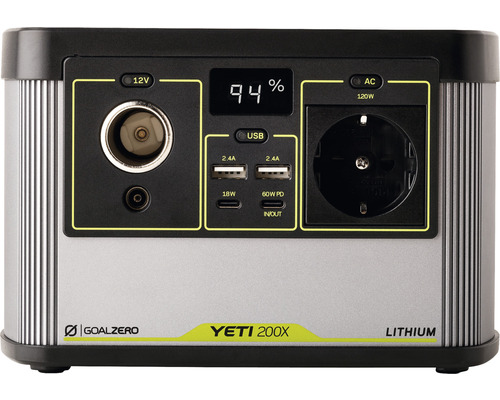 Goal Zero Yeti 200X Lithium Powerstation s 12 V, USB a striedavými zásuvkami