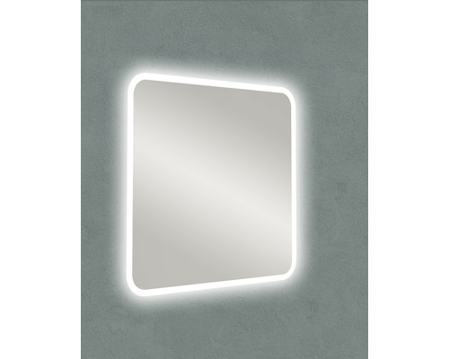 Štvorcové zrkadlo s LED osvetlením do kúpeľne