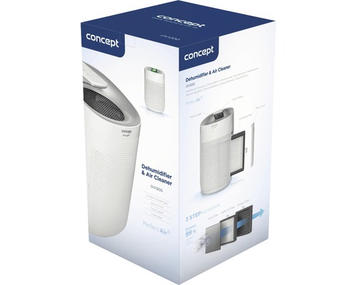 Balenie odvlhčovača vzduchu a čističky vzduchu Concept