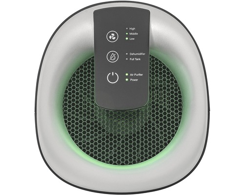 Pohľad zhora na čističku vzduchu s digitálnym displejom