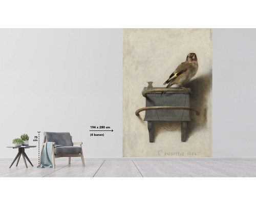 Fototapeta s motívom vtáka v obývacej izbe