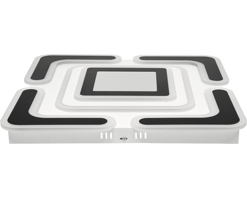 Štvorcové LED stropné svietidlo s geometrickým dizajnom