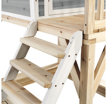 Drevené schodisko domčeka na hranie pre vonkajšie použitie