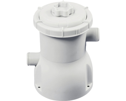 Biely plastový bazénový skimmer