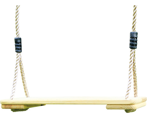 Drevená hojdačka so závesom na lane