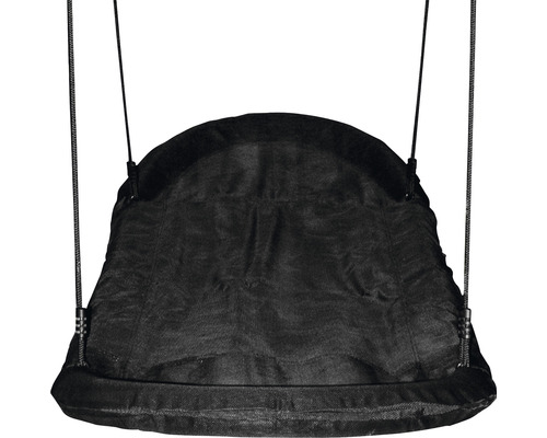 Závesné kreslo z látky so závesom na lano