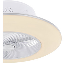Stropný ventilátor Globo Kello Ø58 cm strieborny/biely s LED osvetlením a diaľkovým ovládaním-thumb-3