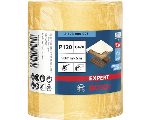 Brúsny papier v roli Bosch Expert, zrnitosť P120, rozmer 93 mm x 5 m