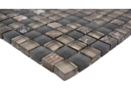 Mozaiková dlaždica zo skla a kameňa