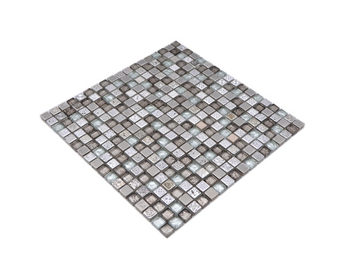 Mozaiková dlaždica so štvorcovými kameňmi