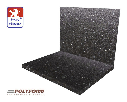 Pracovná doska s dekorom a logom POLYFORM