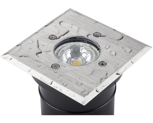 Zápustné zemné svietidlo z nehrdzavejúcej ocele s LED svetlom