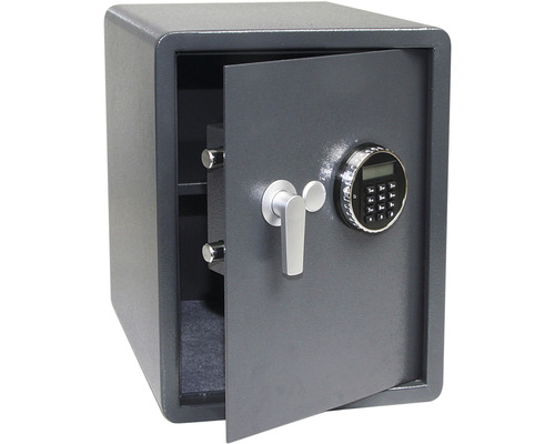 Otvorený trezor s elektronickým zámkom