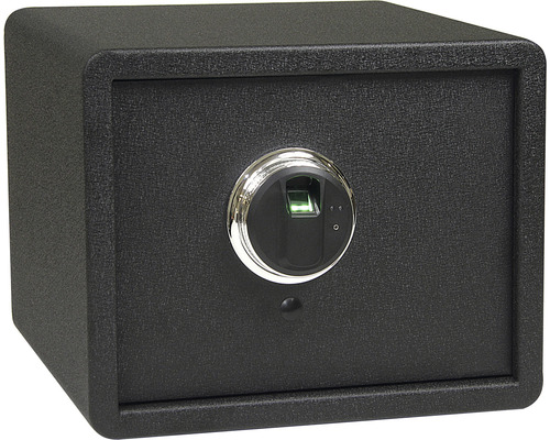 Čierny trezor so snímačom odtlačkov prstov