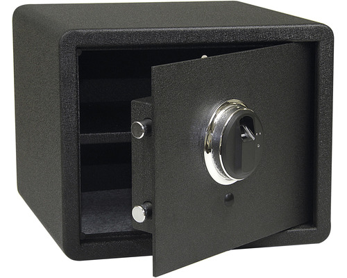 Otvorený trezor so snímačom odtlačkov prstov