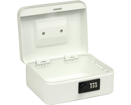 Otvorená pokladnička s číselným zámkom