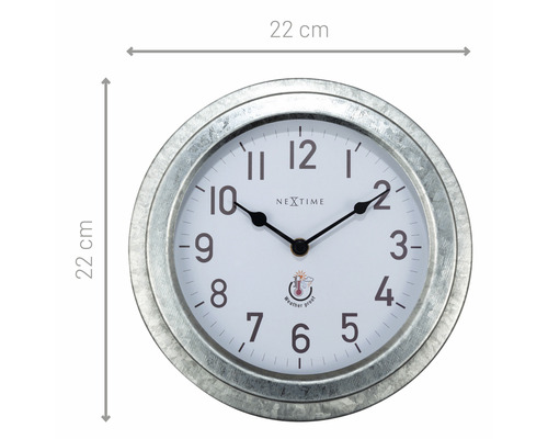 Nástenné hodiny s priemerom 22 cm
