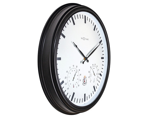 Analógové nástenné hodiny s teplomerom a vlhkomerom