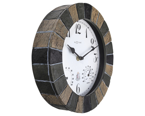 Nástenné hodiny s teplomerom a vlhkomerom