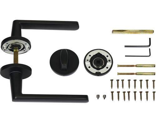 Sada kľučky ku dverám s príslušenstvom na montáž