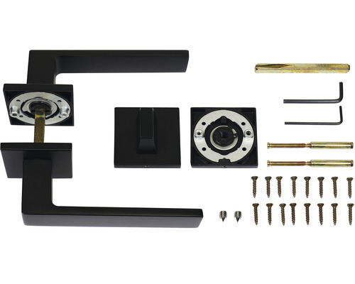 Sada kľučky ku dverám s montážnym príslušenstvom