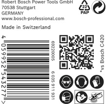 Brúsny papier pre excentrické brúsky Bosch Ø 115 mm, zrnitosť 120, dierovaný, 50 ks