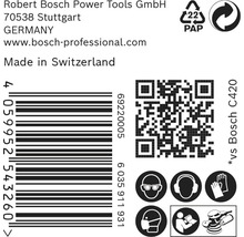 Brúsny papier pre excentrické brúsky Bosch Ø 115 mm, zrnitosť 80, dierovaný, 50 ks