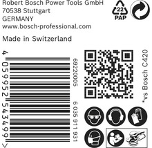 Brúsny papier pre excentrické brúsky Bosch Ø 150 mm, zrnitosť 180, dierovaný, 50 ks