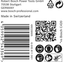 Brúsny papier pre excentrické brúsky Bosch Ø 125 mm, zrnitosť 240, dierovaný, 50 ks