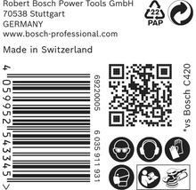 Brúsny papier pre excentrické brúsky Bosch Ø 125 mm, zrnitosť 120, dierovaný, 50 ks