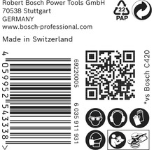 Brúsny papier pre excentrické brúsky Bosch Ø 125 mm, zrnitosť 80, dierovaný, 50 ks