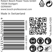 Brúsny papier pre excentrické brúsky Bosch Ø 125 mm, zrnitosť 60, dierovaný, 50 ks