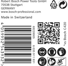 Brúsny papier pre vibračné brúsky Bosch 115 x 230 mm, zrnitosť 240, dierovaný, 50 ks