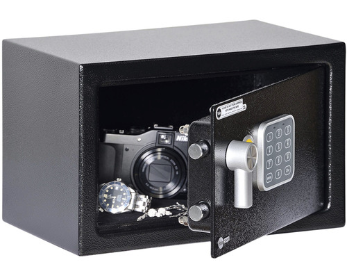 Otvorený trezor s elektronickým číselným zámkom na uloženie cenností