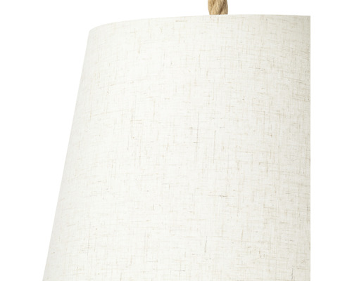 Detail textilnej lampy so závesom na lano