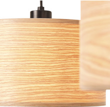Luster Brilliant Romm 3xE27 60 W čierno/prírodný