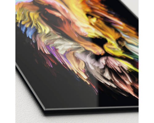 Abstraktný akrylátový obraz s farebnými vírmi