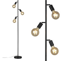 Stojacia lampa s tromi žiarovkami do interiéru