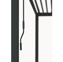 Detailný pohľad na kľukový mechanizmus pre markízu.