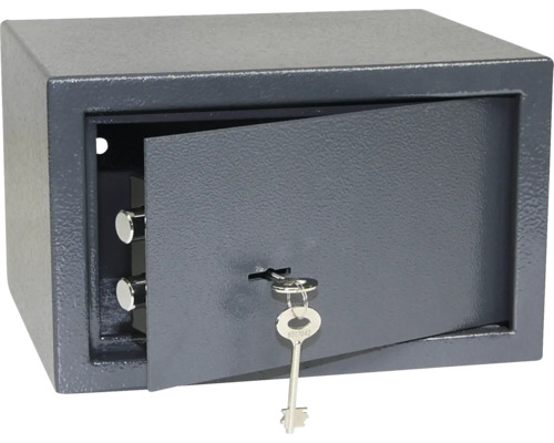 Otvorený nábytkový trezor s kľúčom