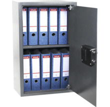 Otvorený trezor s registrátormi