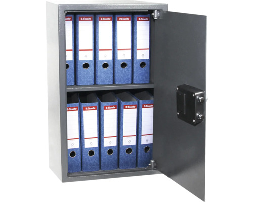 Otvorený trezor s registrátormi