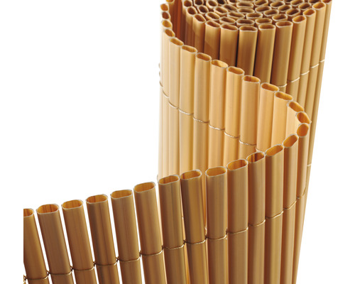 Záhradná zástena Konsta PVC oválna 1,8x3 m bambus